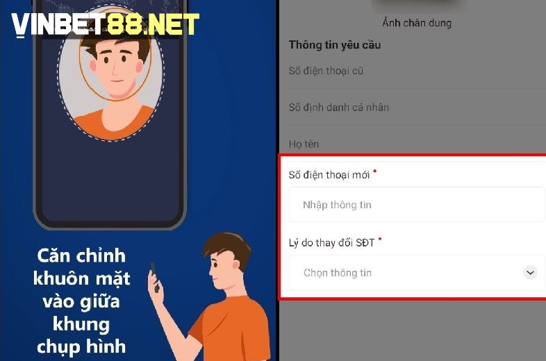 Sau đăng ký bạn có thể thay đổi thông tin cá nhân của mình